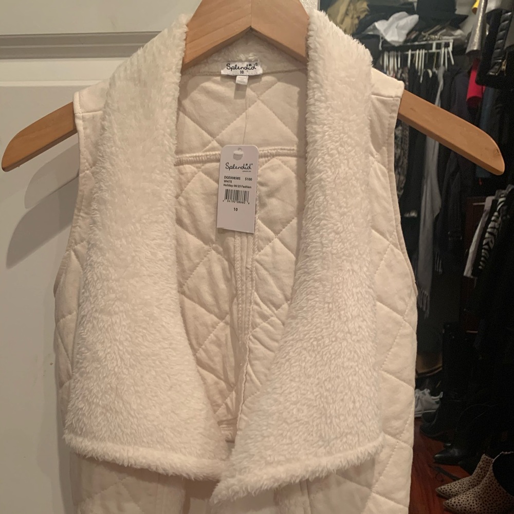 NWT Splendid Girls Cream Vest